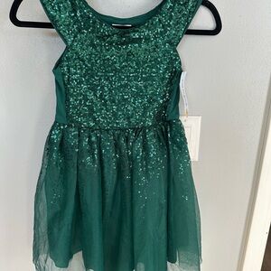 Cat & Jack Green Sequin Dress